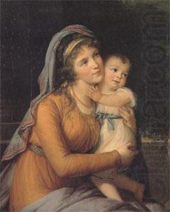 VIGEE-LEBRUN, Elisabeth Countess A S Stroganova and Her Son (san 05) china oil painting image